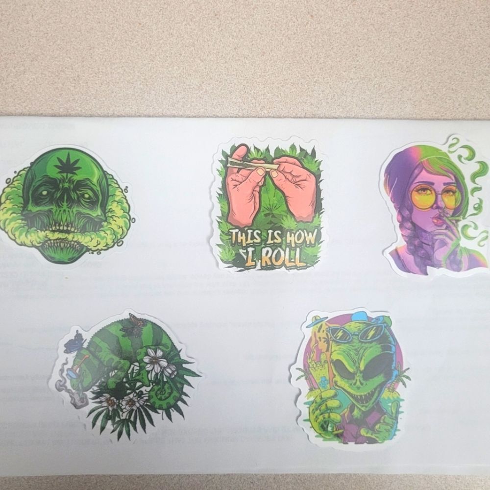 Weed Maple Leaf Pot Leaf Sticker Bundle